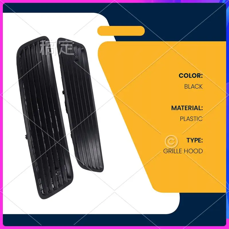 

AR-1Pair Left & Right Side Hood Upper Grill Vent For 2007-2013 MERCEDES S550 W221
