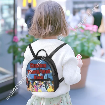 حقيبة ظهر موانا ديزني كارتون رجل امرأة تزيين حقائب جلدية تصميم شعار صورتك هدايا مخصصة للحفلات والعطلات #5