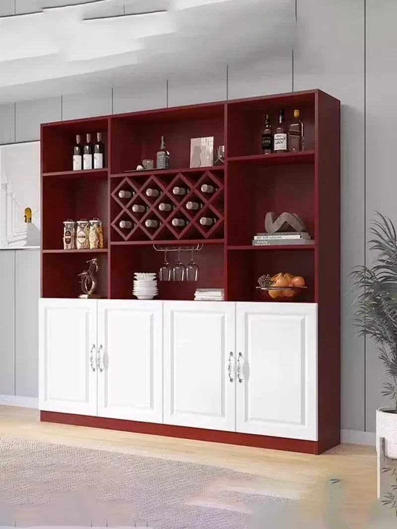 Modern design wijnkast Houten rekken Kelderopslag Scandinavisch restaurant Verzamel wijnkastopslag Studie Vitrinas Barmeubilair