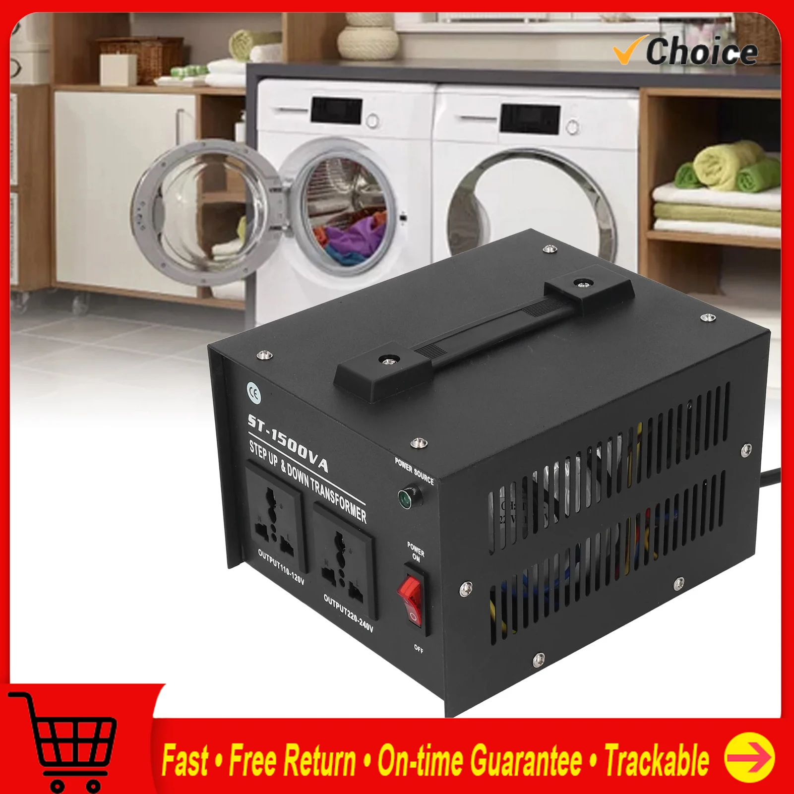 

Силовой трансформатор Преобразователь напряжения Трансформатор напряжения Повышающий преобразователь 1500 Вт Регулируемый 110 В‐120 В 220 В‐240 В В переменного тока Вход