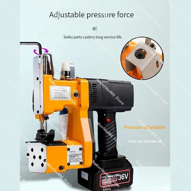New Portable Sewing and Weaving Bag Sewing Machine Electric Industrial Packaging Machine with Lithium Battery
