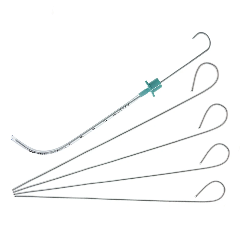 Disposable Flexible Sterile Guide Wire Hard Endotracheal Tube Stylet For Assistance Tracheal Intubation Introducer Bougie