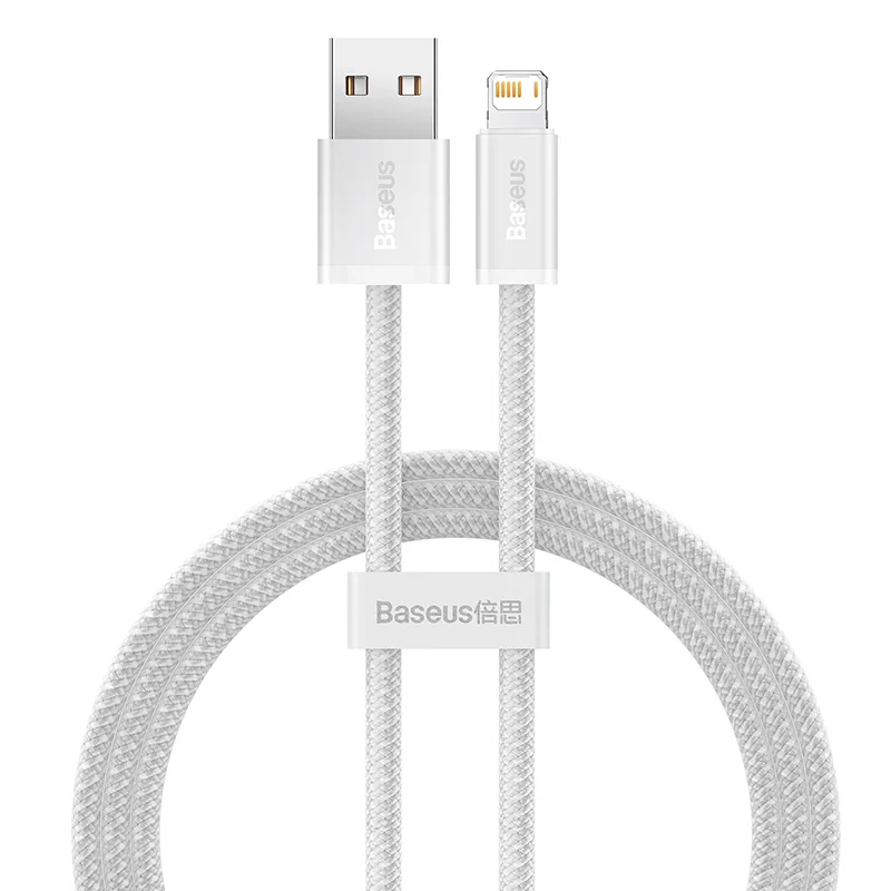 Baseus USB-Kabel für iPhone 14 13 Pro Max Schnelllade-USB-Kabel für iPhone 12 Mini Pro Max Daten-USB 2,4 A-Kabel