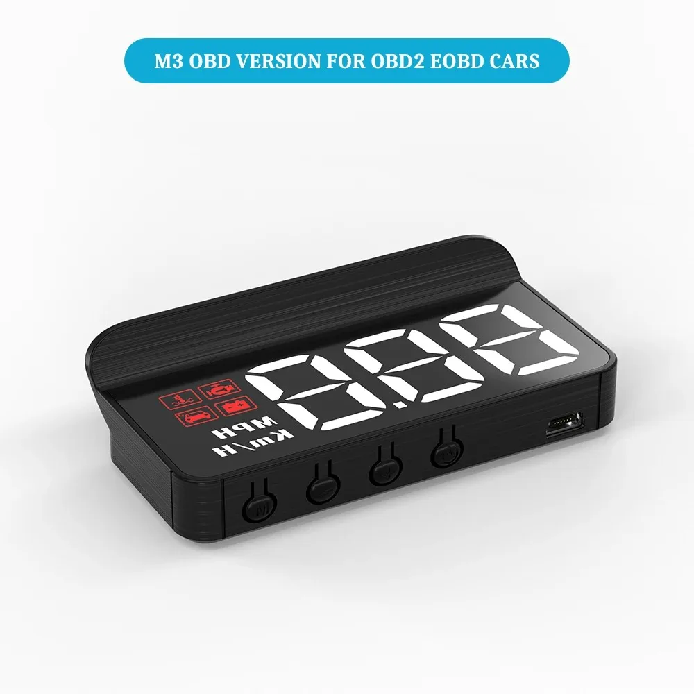 Head up display OBD2 driving computer speed measurement projector OBD2 car board computer fuel mileage alarm car accessories