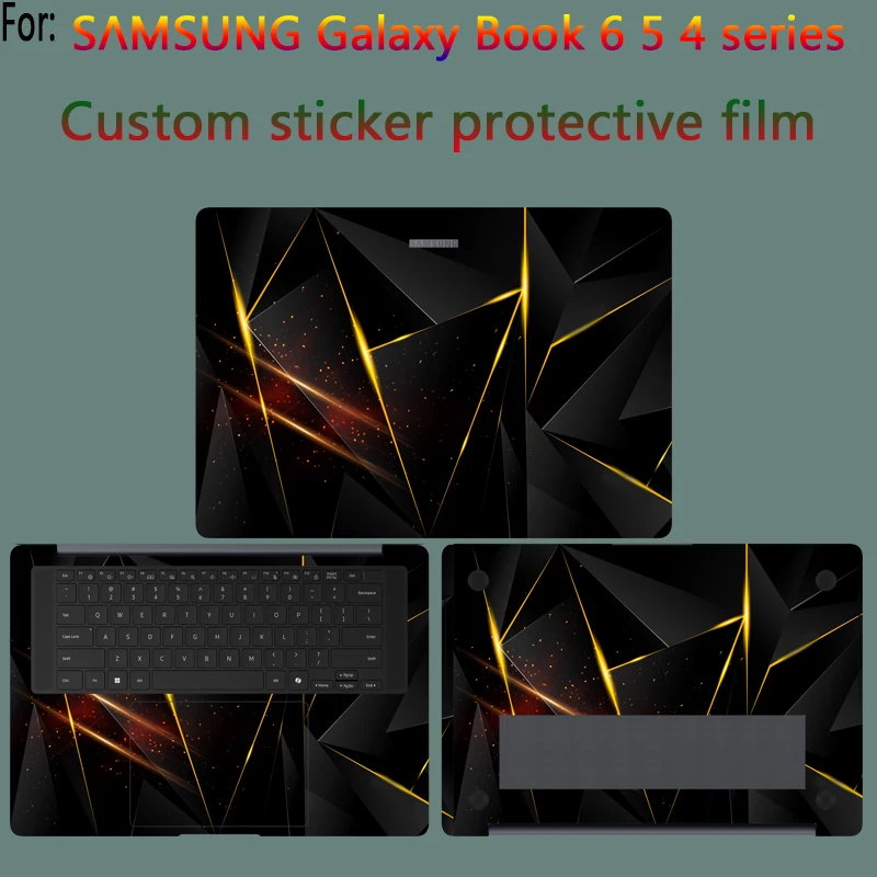 For New Samsung Galaxy Book6/5/4 Pro 360 14/16/15 customized sticker protective film laptop shell film fuselage skin film