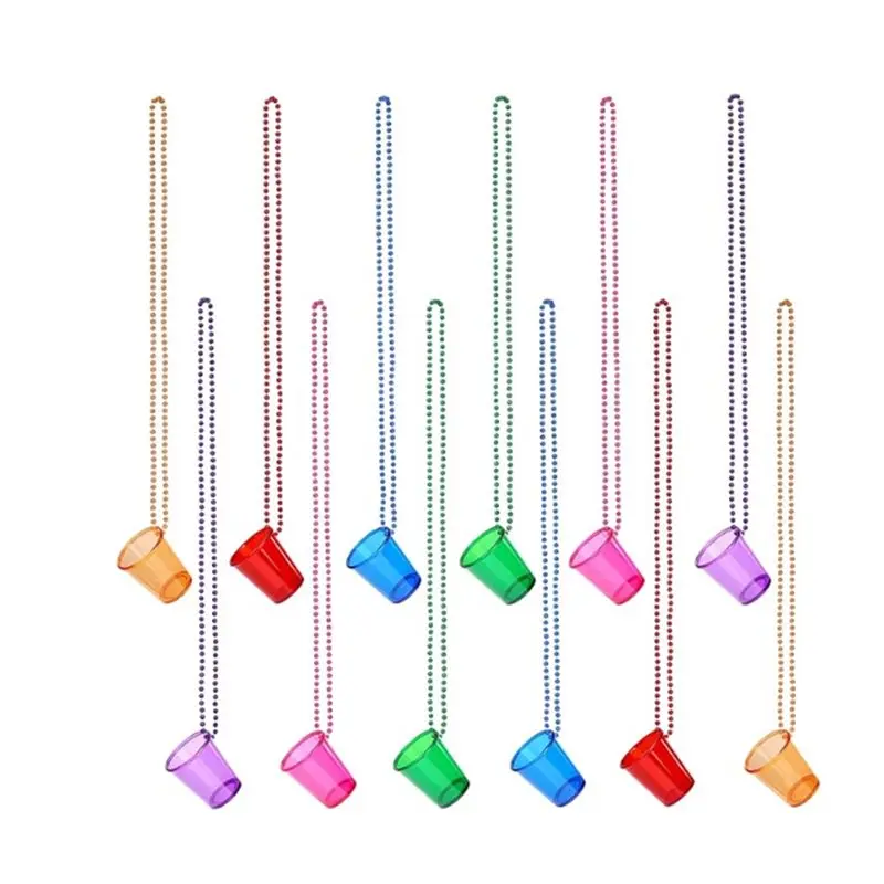 

【ORNAMENT】Набор из 12 пластиковых рюмок с бусинами, идеально подходят для девичника, дня рождения, свадебной вечеринки и праздничных мероприятий