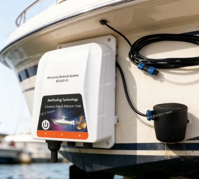 Ultrasonic Anti-Fouling System for Boat Hull, Barnacle & Marine Growth Remover, Eco-Friendly Transducer for Yacht Cleaning