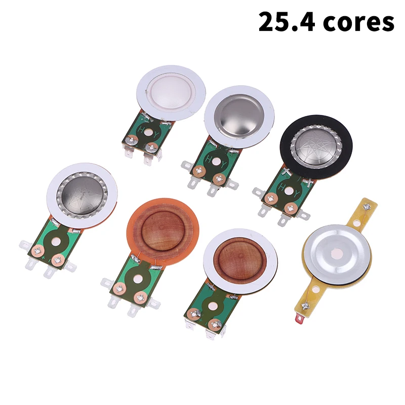 25.4MM Tweeters Voice Coil Round Speaker Treble Coil Replacement Horn Titanium Film Copper Clad Alumium Diaphragm