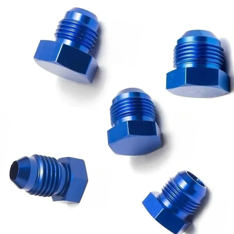 Suitable for Car Modification External Thread Oil-cooled Aluminum Alloy Joint Plug Nut AN4 AN6 AN8 AN10 AN12