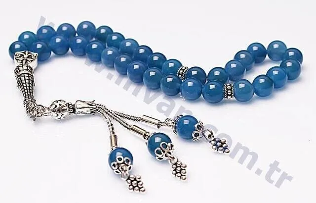 IQRAH Agate Stone Rosary (925 carat Silver)