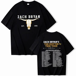 Zach Bryan The Quittin Time Tour 2024 Shirt Zach Bryan Shirt Zach Bryan Merch Gift for Fan Unisex O-Neck Short Sleeve Shirts