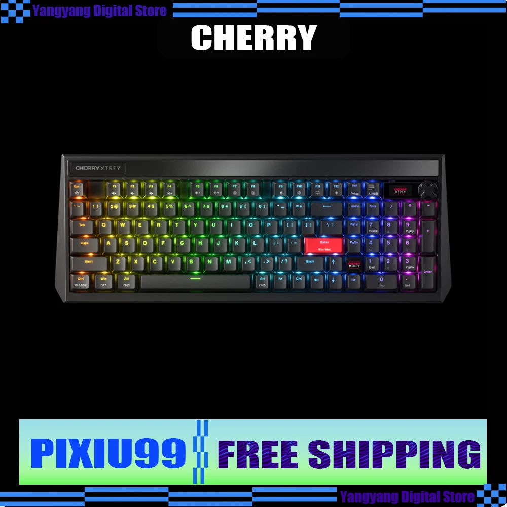

CHERRY PIXIU99 Mechanical Keyboard Wireless 8K Return Rate Nordic Chip E-sports Game Keyboard DSS Modular Screen Customization