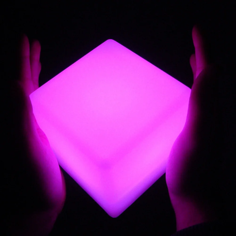 Led اللون تغيير الجدول مصباح 5 واط 16 ألوان مربع ضوء الليل Usb شحن التحكم عن بعد ديكور غرفة نوم المنزل الطرف المحيطة #4