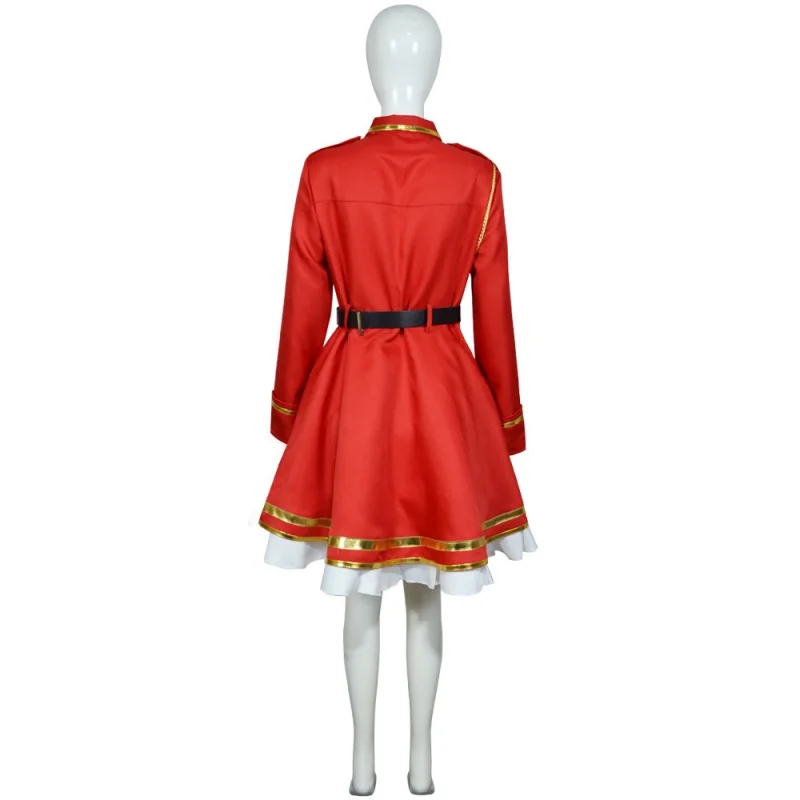 Jill Savelle Anime Cosplay Costume The Do-Over Damsel Conquers the Dragon Emperor Red Suit ﻿