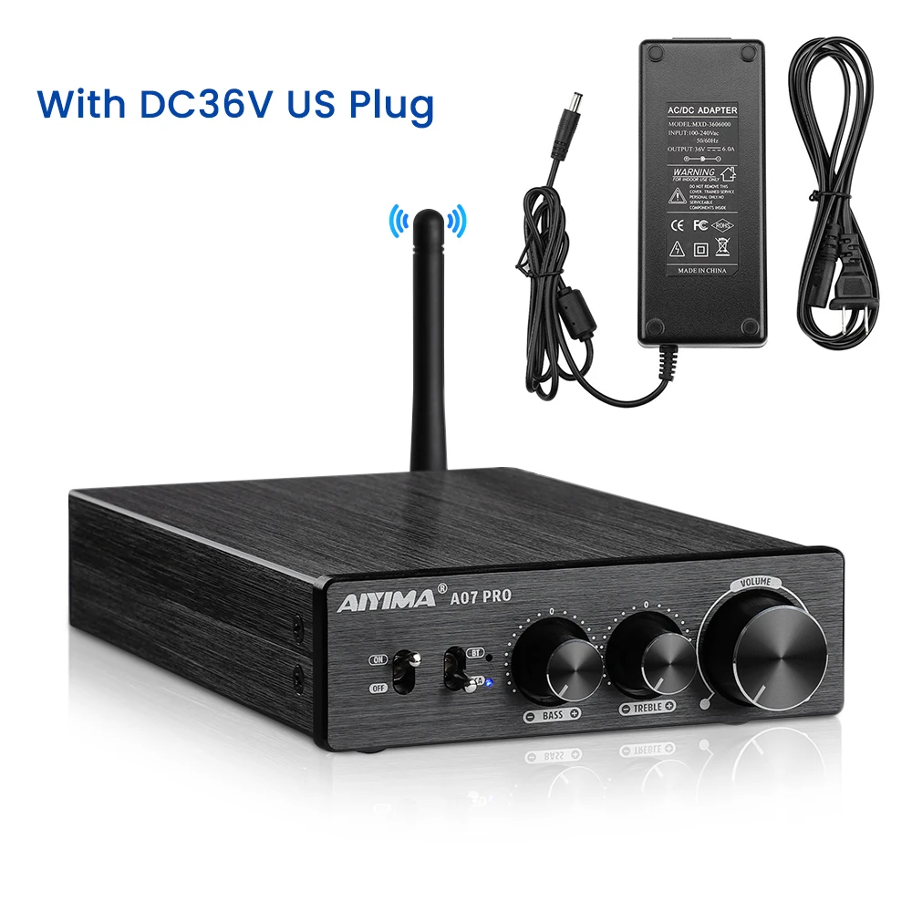 AIYIMA A07 プロ Bluetooth アンプオーディオ APTX HD TPA3255