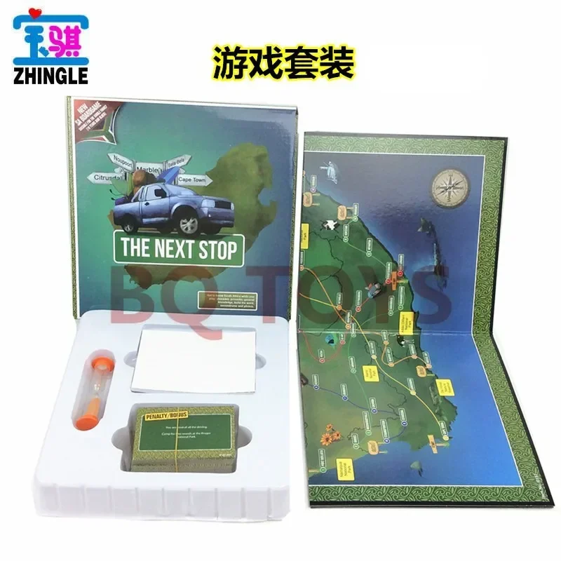 Party board game English South African stop map board family English board game toys