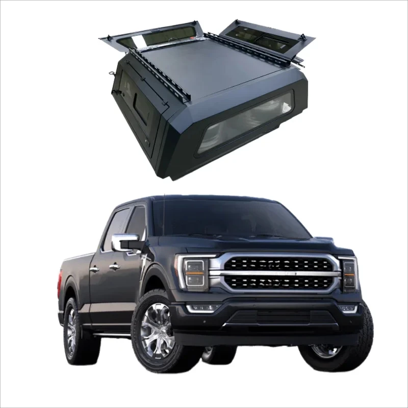 

All-Season Truck Topper Custom Fit F150 RAM 1500 Tundra Cap Durable Factory Pickup Canopy 4X4 Off-Road Ready