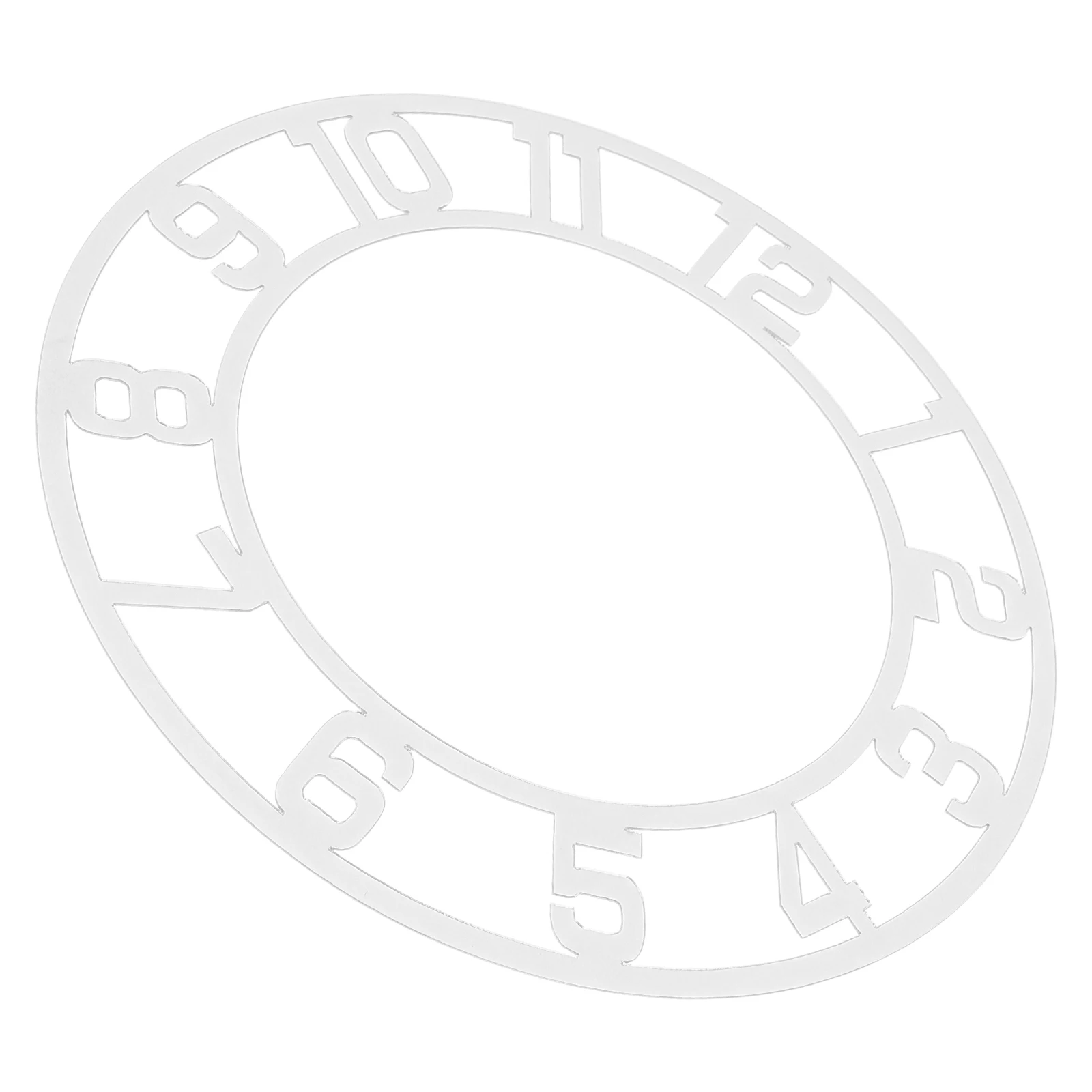 

Digital Stickers Decals Home Mute Face Creative Acrylic Self Adhesive Surface Large Clear Numerals Modern Decorative Mirror