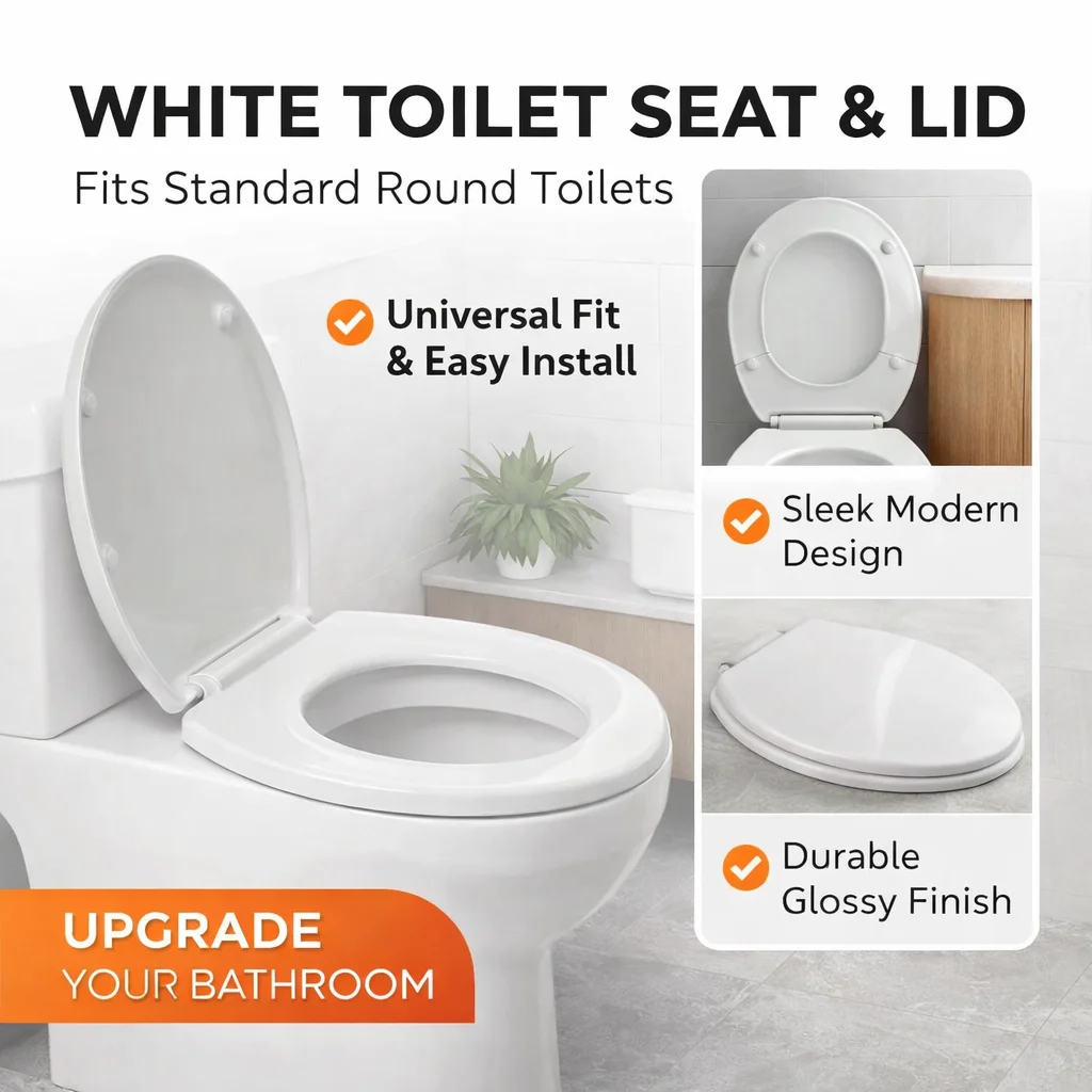 

Универсальная крышка для унитаза, для использования внутри помещений, бесшумная работа, прочное сиденье для унитаза для всех типов использования