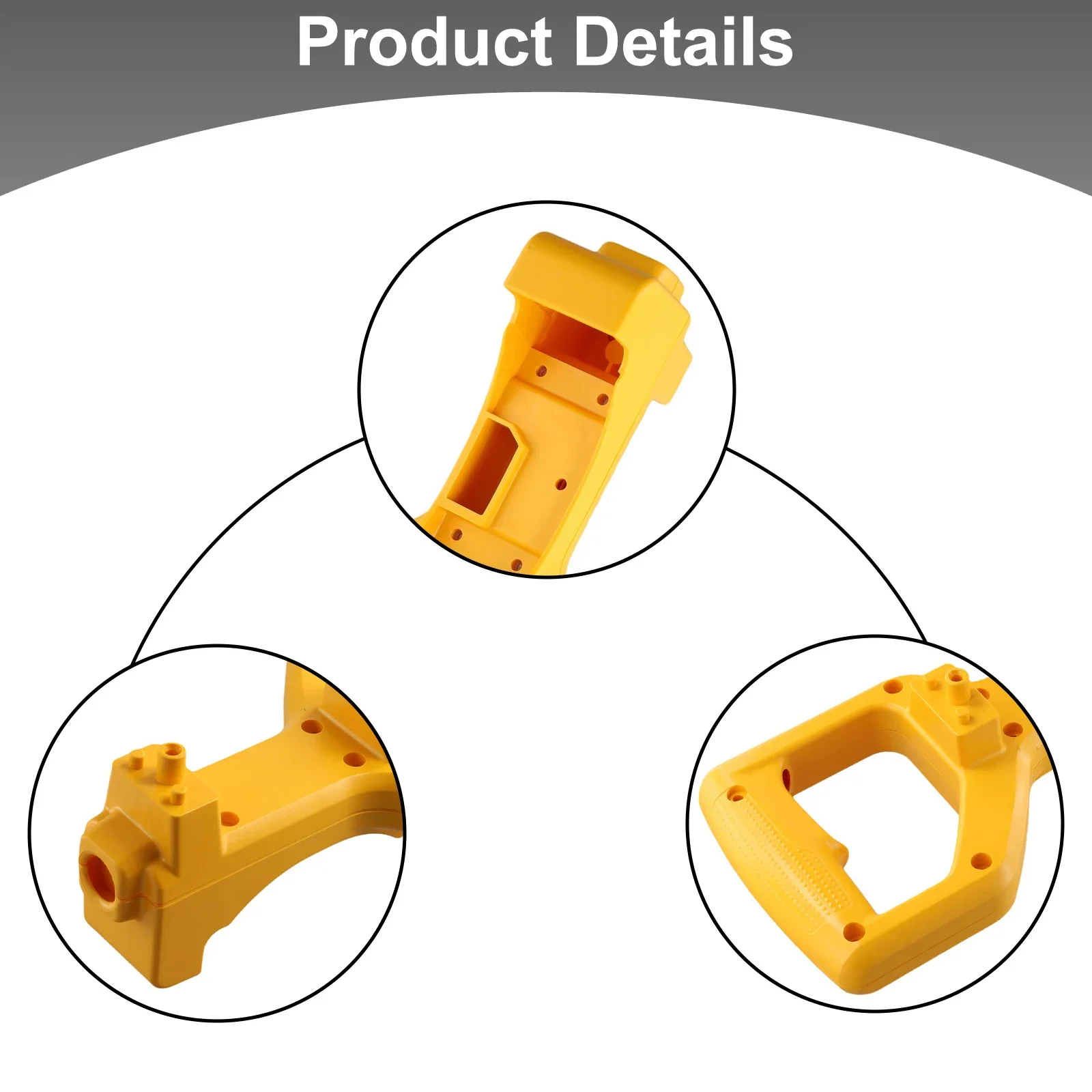 

Clamshell Set Miter Saw Handle DW713 1pc Yellow Component DW715 Fitting Garden Grip Instrument Parts Replacement