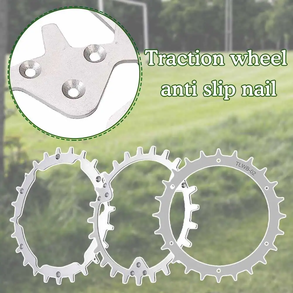 2pcs Stainless Steel Spikes Mowing Robot Traction Wheel Anti Slip Nails For Bosch Indego For Gardena Sileno City Mower Parts