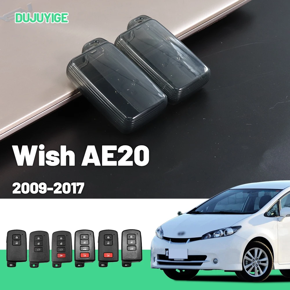 

Прозрачный чехол для ключей из ТПУ для Toyota Wish AE20 2009-2017, защитный чехол для брелока, автомобильные аксессуары 2010 2011 2012 2013 2014