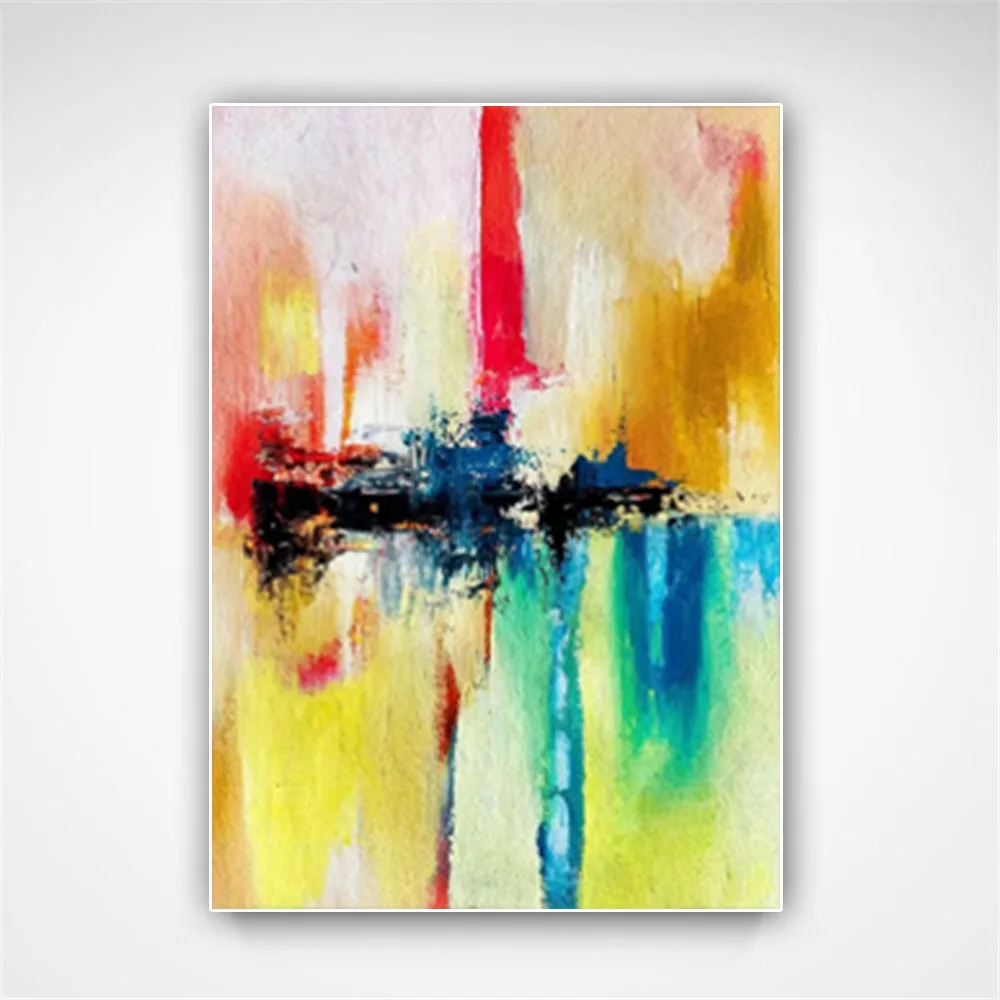 Hand-painted Oil Painting Modern Funny Ostrich Pictures Animal Canvas Paints For Home Decor Living Room Children's Room Art