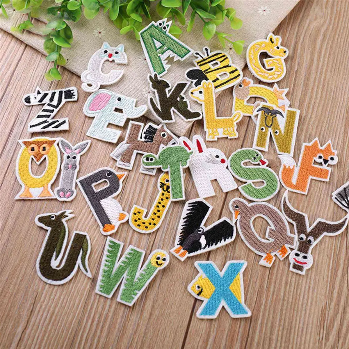 

Okay 78X Cartoon Color Cute Alphabet Iron on Letter Patch Biker Applique Patches for Clothing Baby Cloth Sticker