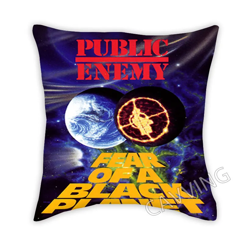 Public Enemy 3D Print Polyester Decorative Pillowcases Throw Pillow Cover Square Zipper Cases Fans Gifts Home Decor