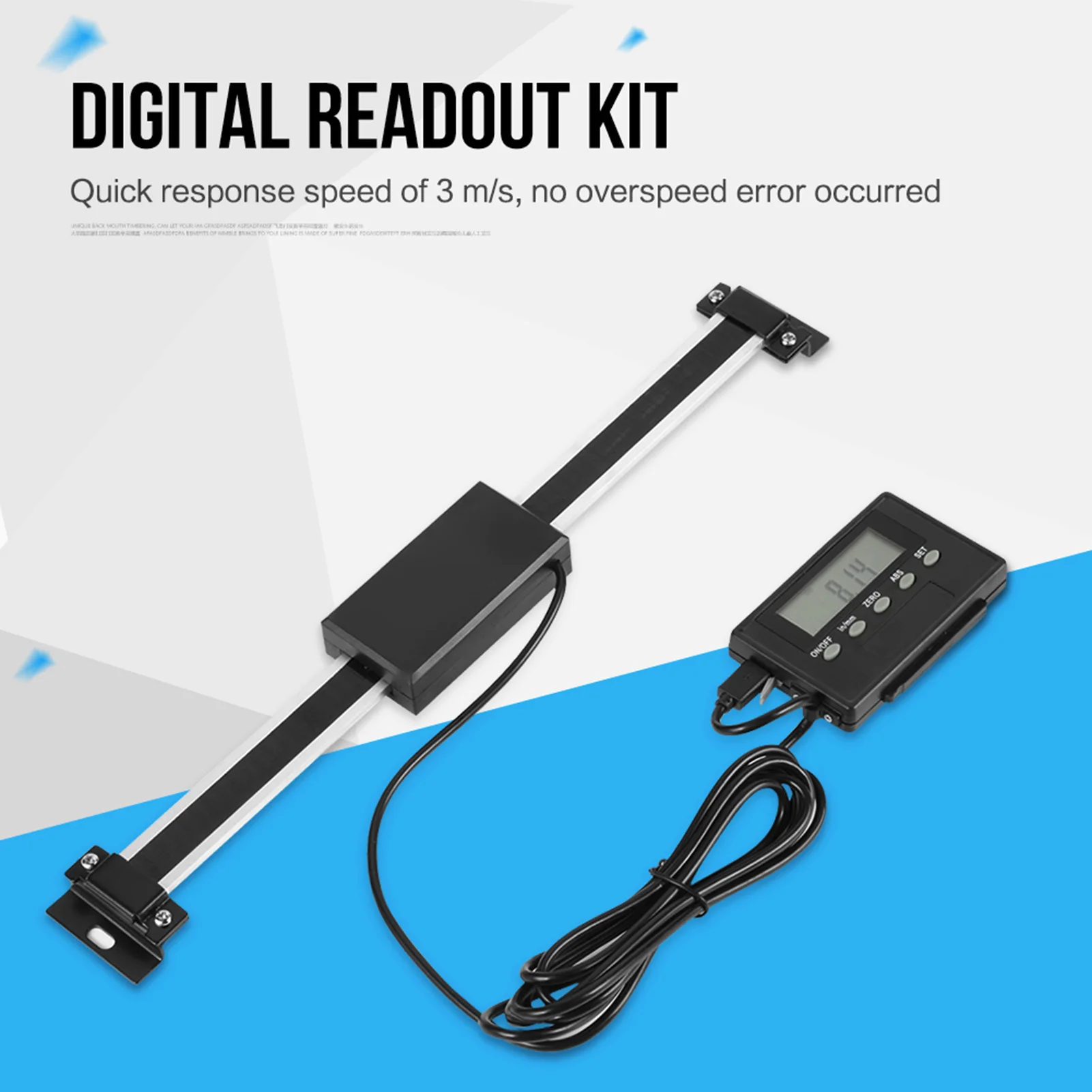 

Digital Remote Linear Scale, 0-200mm Digital Readout DRO Remote LCD for Milling Machines or Lathes