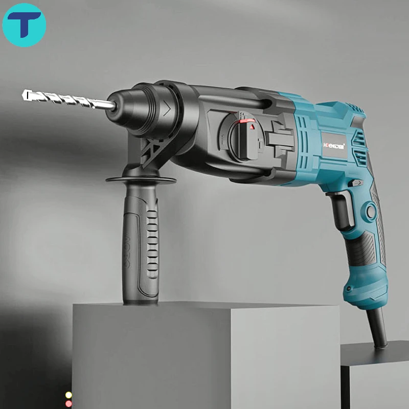 T 800W Rotary Electric Hammer 3 in 1 High Power Small Multifunction Electric Pick Impact Drill Concrete Hammer Drill Machine