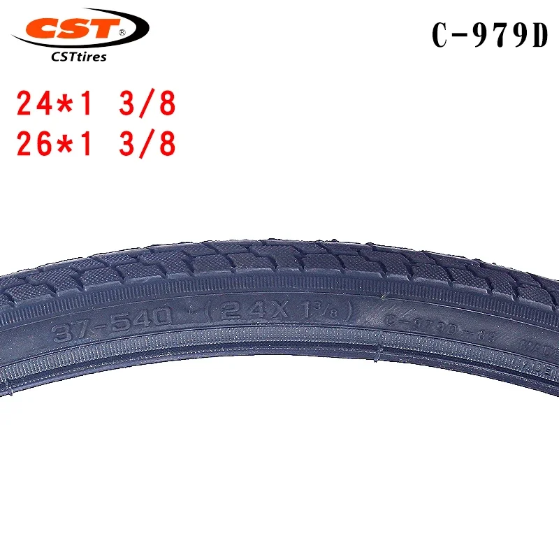 CST Mountain Bike Tire C979D 24 26Inch Steel Wire 24 26 27*1 3/8 Anti Slip Wear Resistant Bicycle Tire