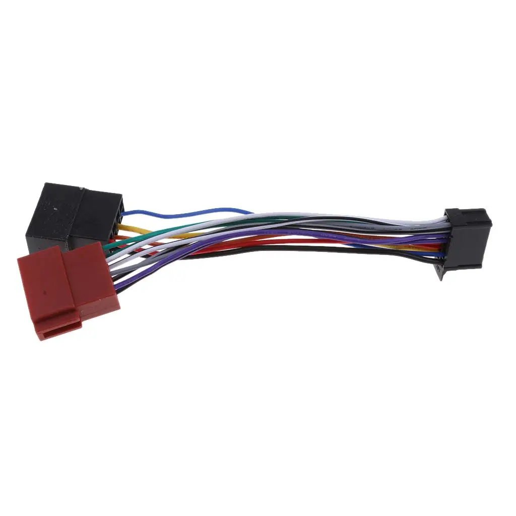 for 16Pin ISO Wiring Stereo Harness Adaptor Convert Vehicle Speaker Wiring Connectors