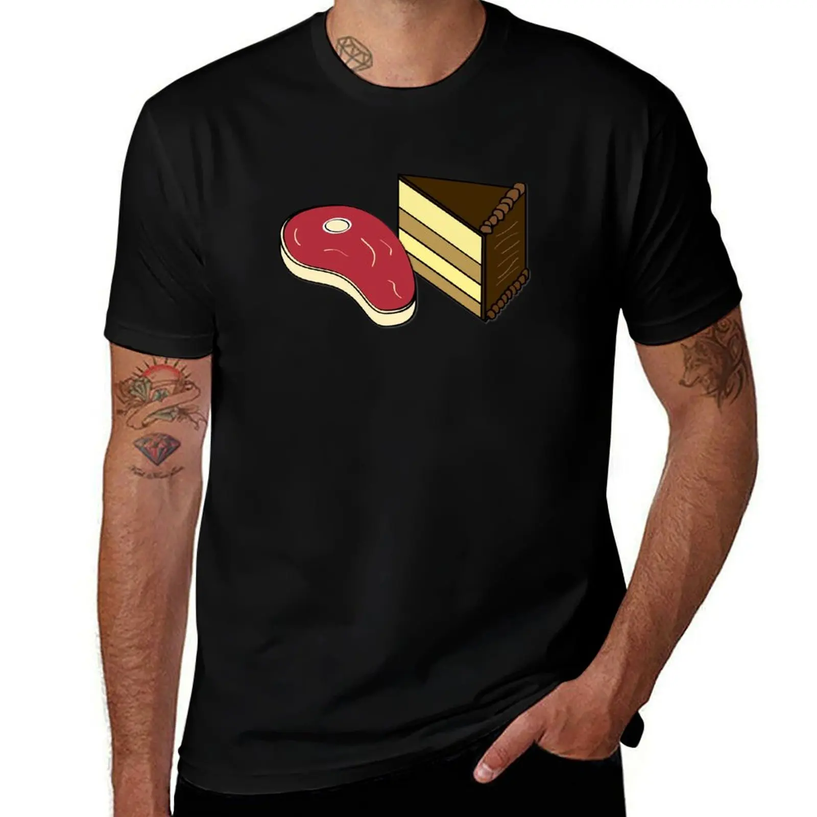Beef Cake T-Shirt Work Casual Loose Fit T-Shirt