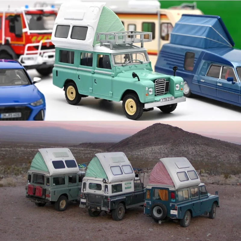 

Diecast IXO 1:43 Scale LAND ROVER Camper RV SERIES III DORMOBILE Alloy Car Model Collectible Toy Gift Souvenir Display Ornaments