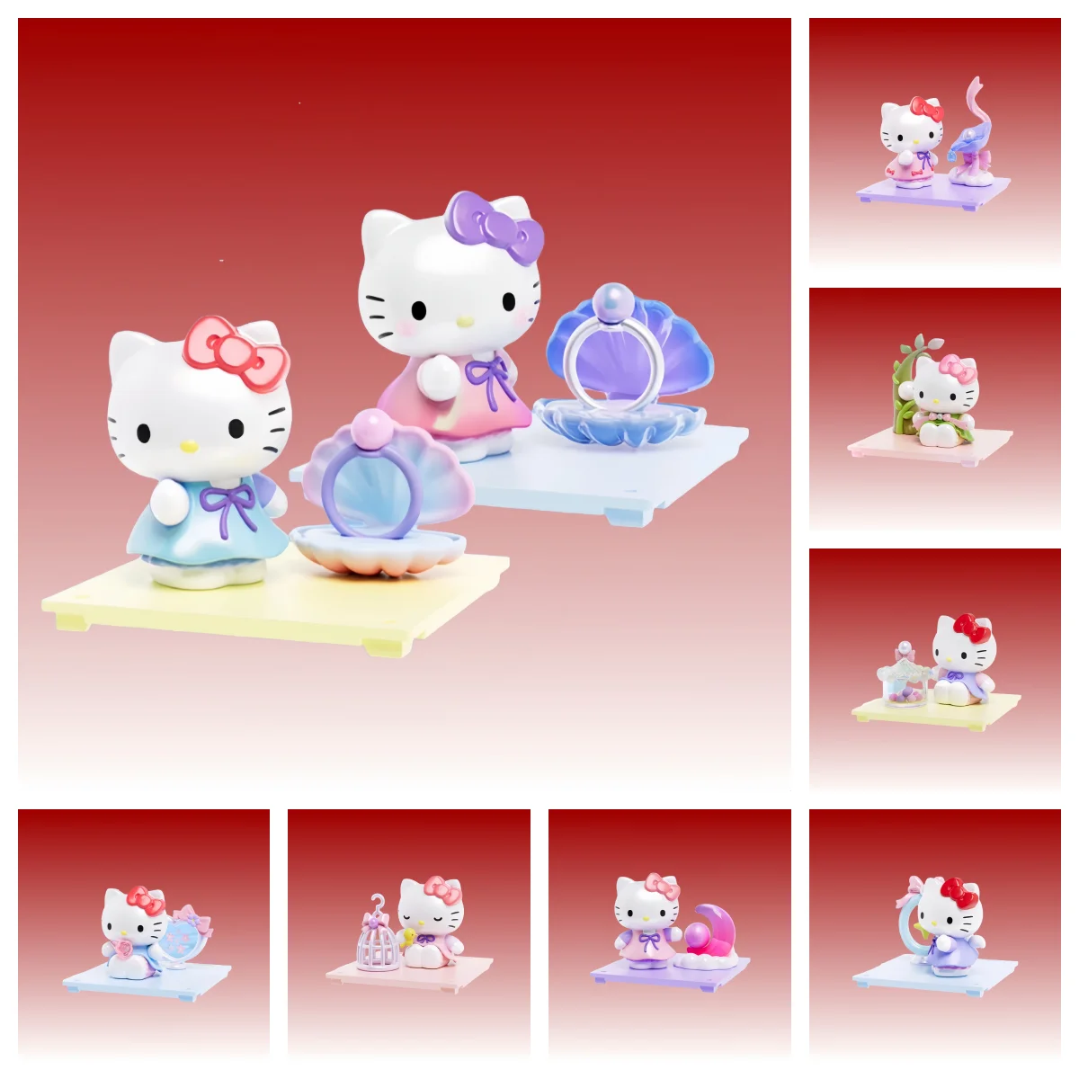 

Hello Kitty Pearl Dream Shadow Series Blind Box Model Little Twin Stars Kuromi Melody Collectibles Model Mystery Box Gift