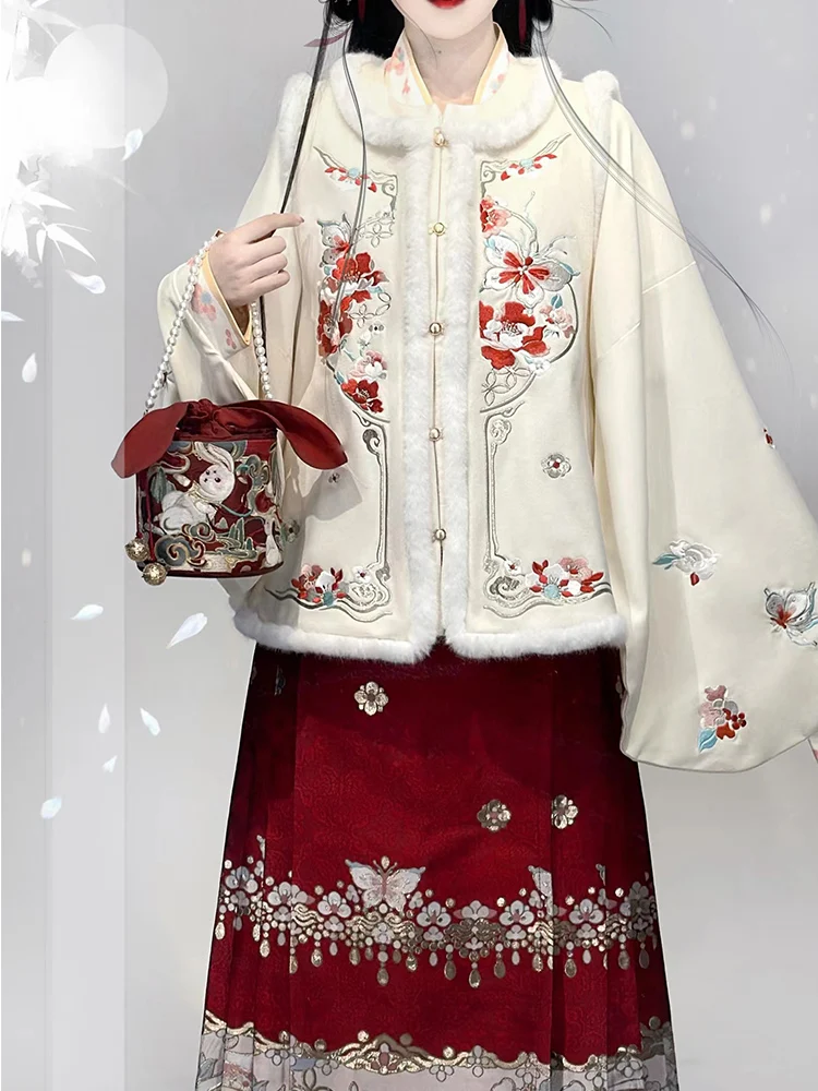 

Xianchujizi, оригинальная женская одежда Hanfu【Xianglong Heyear】юбка с воротником Kong Dynas Sve Tail, осень-зима