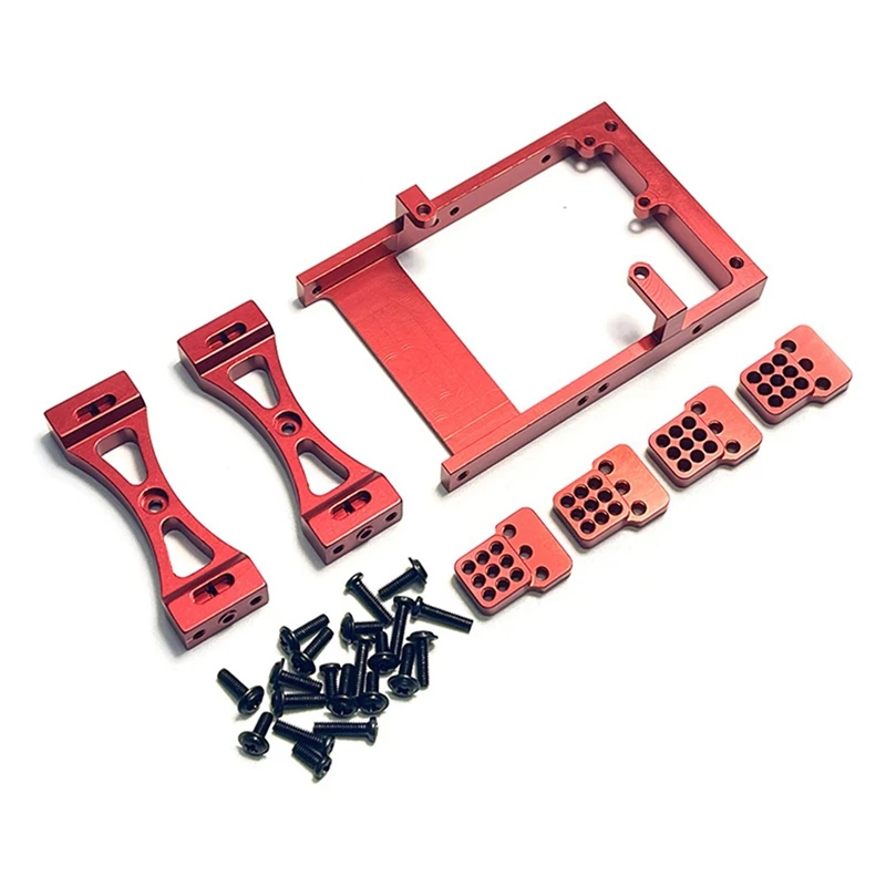 Metal Servo Mount Bracket Beam Crossbeam Shock Mount For WPL C14 C24 B14 B24 1/16 RC Car Kit 1