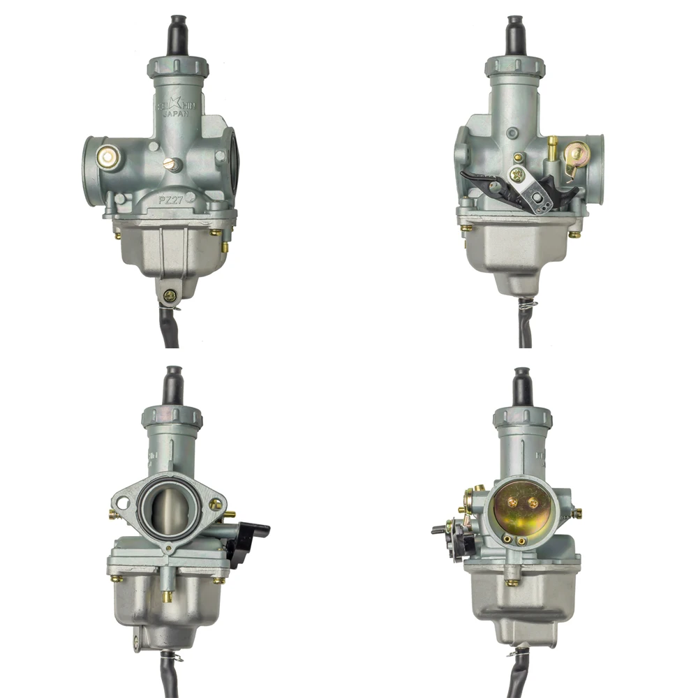 Высококачественный карбюратор для мотоцикла PZ27, дроссель 125, 150, 200, 250, 300 куб.см, квадроцикл, картинг без ручки кабеля
