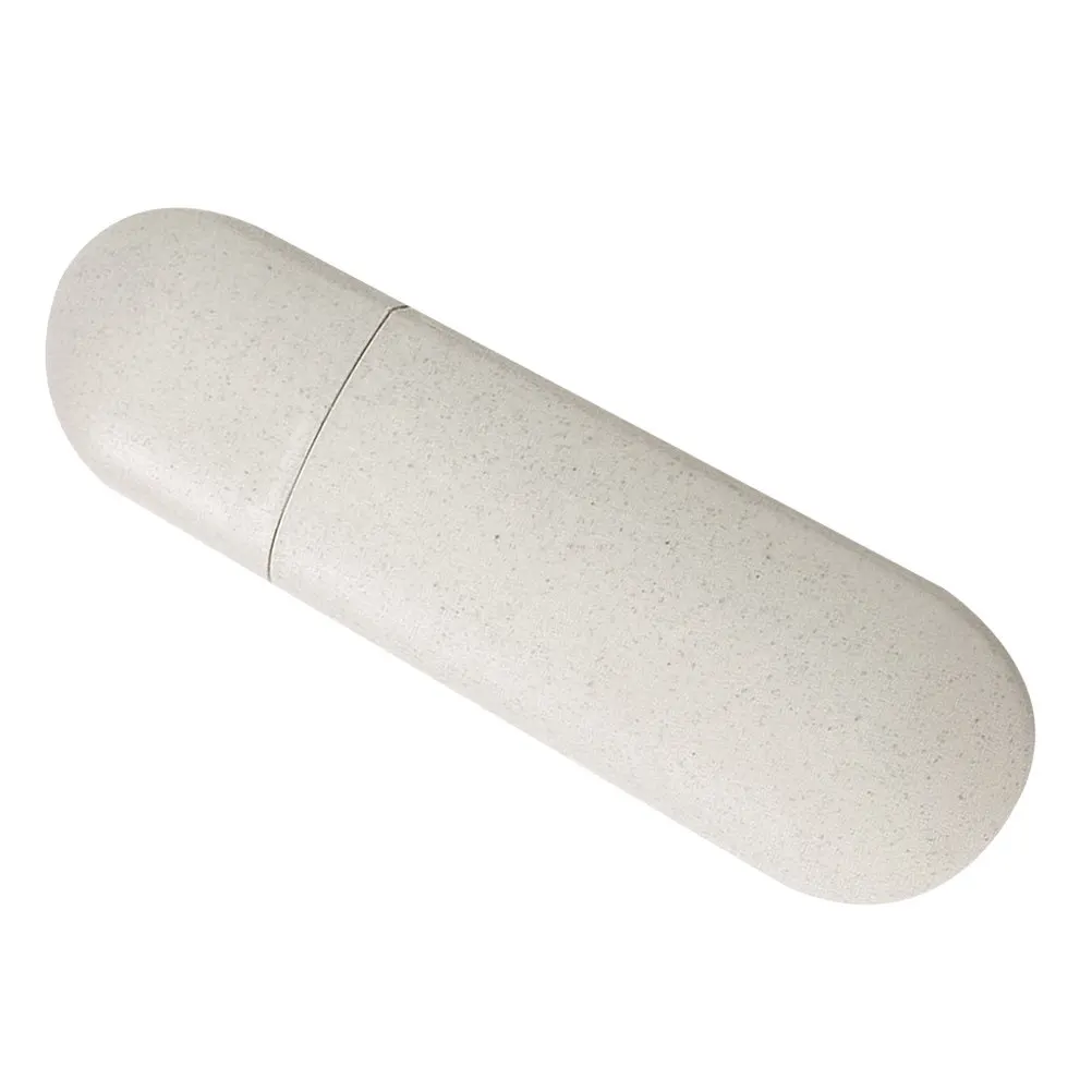 2Pcs Toothbrush Boxes Travel Portable Small Size Durable Protective Toothbrush Holder Capsule Case Practical Use