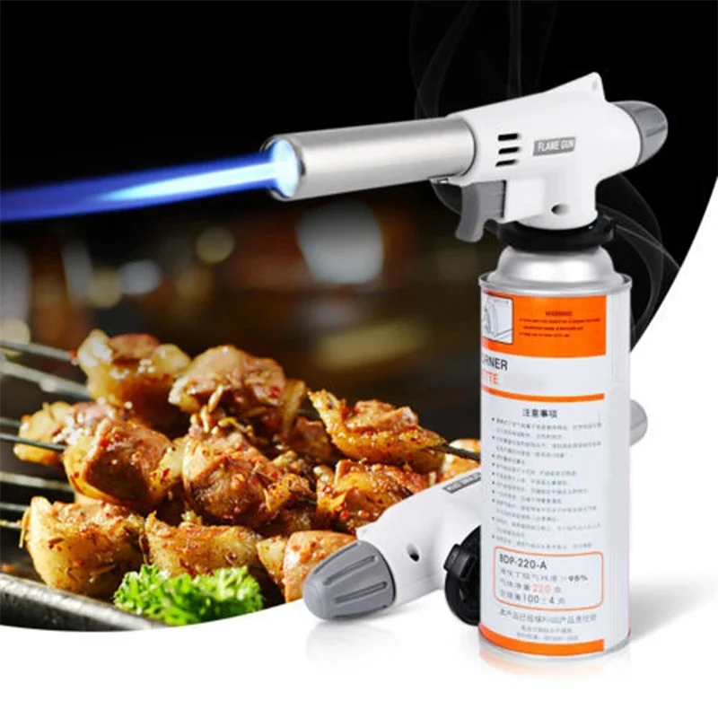 

Camping BBQ Gas Torch Welding Lighter Kitchen Lighter Butane Gas Burner Flame Metal Flame Outdoor