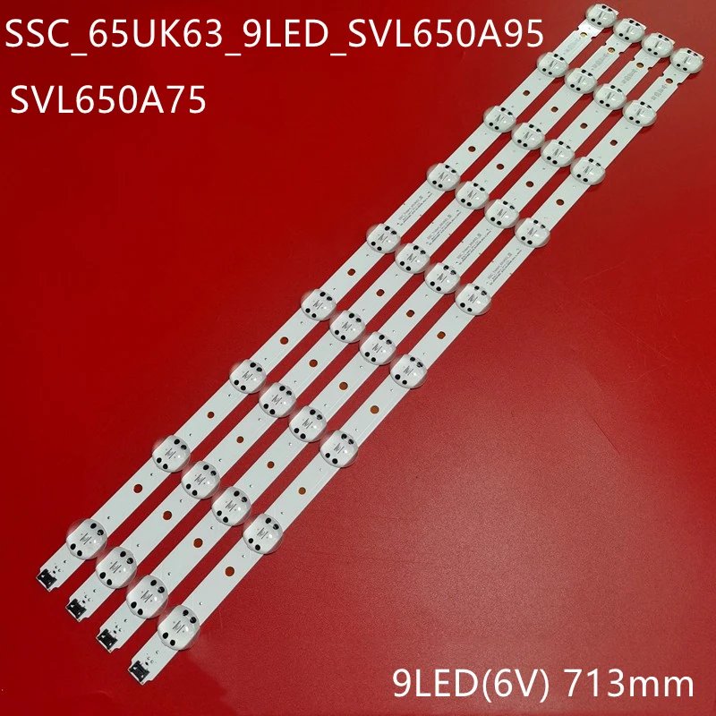 Listwa oświetleniowa LED dla LG 65UK6300 65UK6400 65UK6470PLC 65UK6400PLF 65UK6300PUE SSC_65UK63_9LED_SVL650A95 EAV64013801