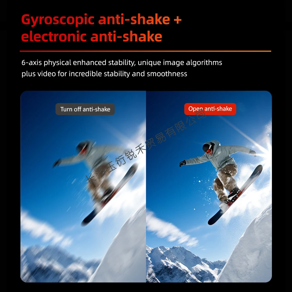 كاميرا الحركة SJCAM C110+C110 4K 30FPS، وظيفة WiFi، مع تصحيح التشويه، تثبيت الدوران بستة محاور، مقاومة للماء IP65 #5