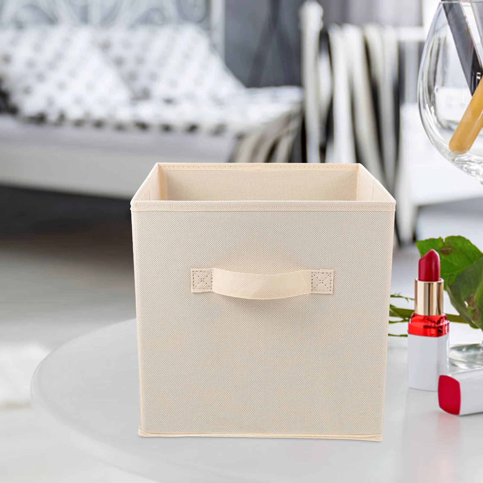 

2Pcs Large Capacity Foldable Clothes Storage Box Home Dorm Organizer Multi-Function Container for Bedroom Bathroom Balcony and