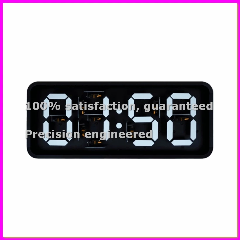 WIFI Large-Size Mechanical Gear Servos Clock Wall Clock AI Voice Integration Large Number Alarm Clock Home Decoration-ABVK