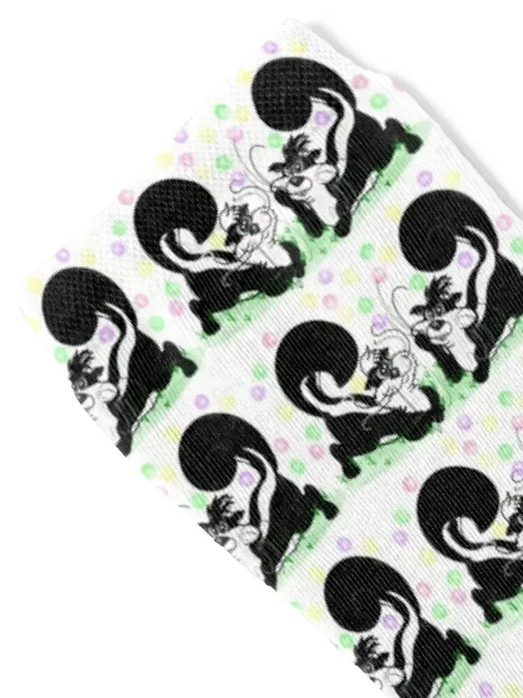 Skunks Socks colored with print Men's Socks Men's Women's