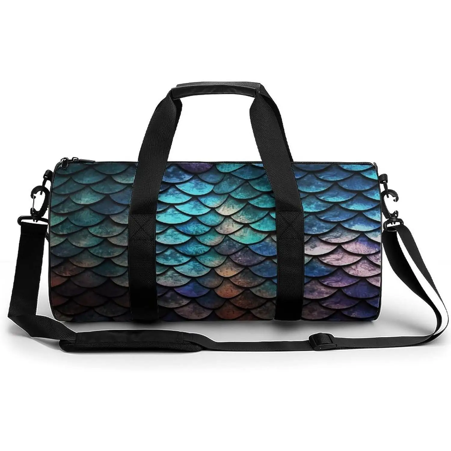 

Сумка-дафл с переливающимся узором, большая вместимость, регулируемый ремень, для путешествий, спортзала, модная, для женщин и мужчин