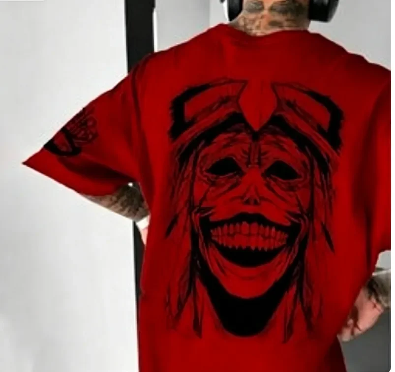 2026 Mens Cotton Graphic T Shirt Leveling Anime Graphic Cotton Tee Printing High-end Luxury Unisex Style Both of Men and Women