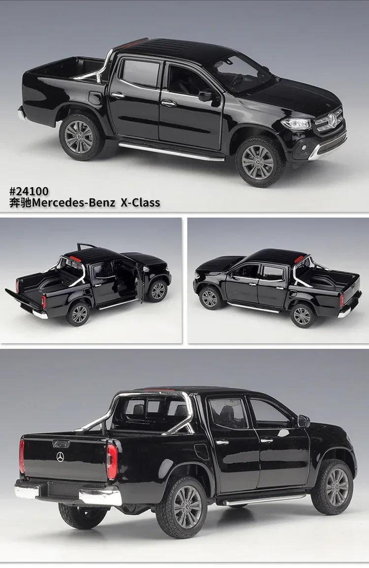 WELLY 1:24 classe X voiture classique pick-up véhicule en métal moulé sous pression modèle en alliage jouet voiture pour enfants cadeau Collection alliage modèle