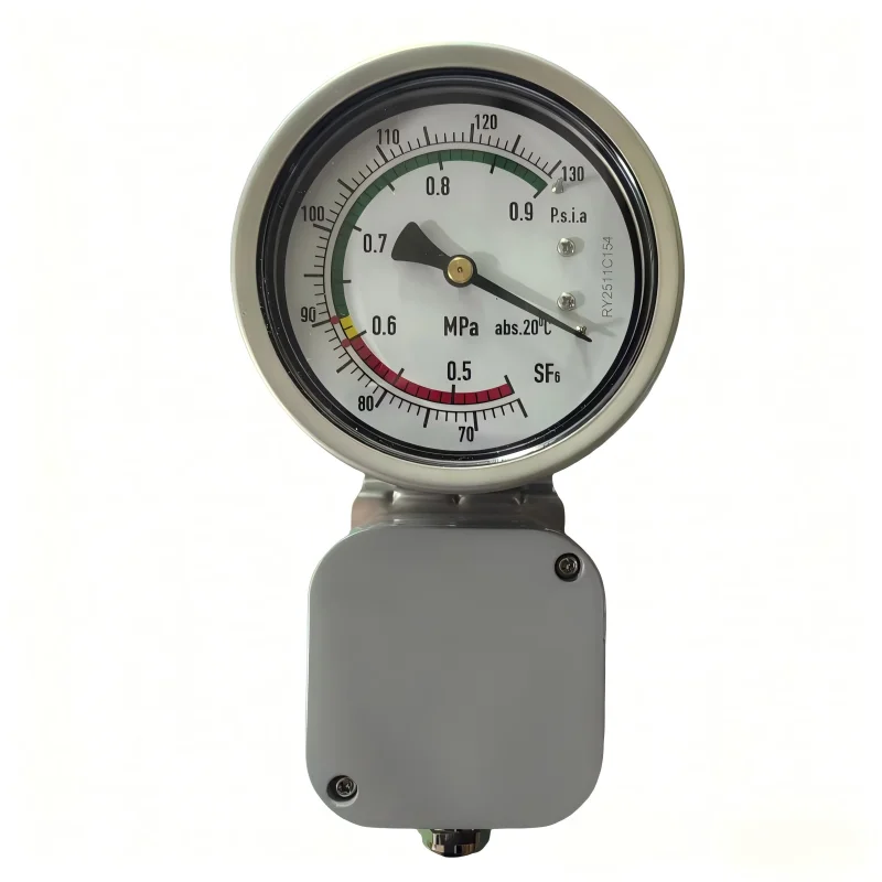 

HRF Industrial Precision Stainless Steel Pressure Gauge Bimetallic Compensation 1% Accuracy Vibration-Resistant Sealed
